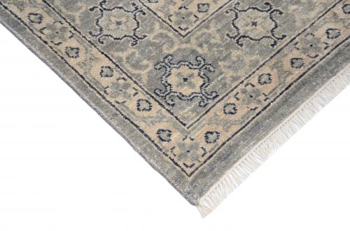 Hand Knotted Traditional Oushak Floral 8'11